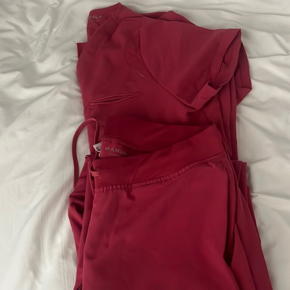 Mandala scrub set DEEP ROSE L /XL